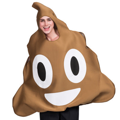 Mens Halloween Clothings Poop Expression Cosplay Mens Party Clothes 2020 New Novel Wear Youth Theme Costumes Cosplay Wear Wholesale