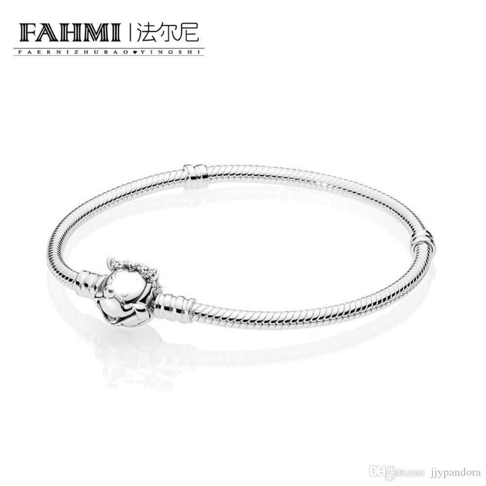 Pandora 100% 925 Sterling Silver SHIMMERING PORTRAIT MOMENTS BRACELET 597770CZ DIY Jewellery Original Fashion Women&#039;s Jewelry