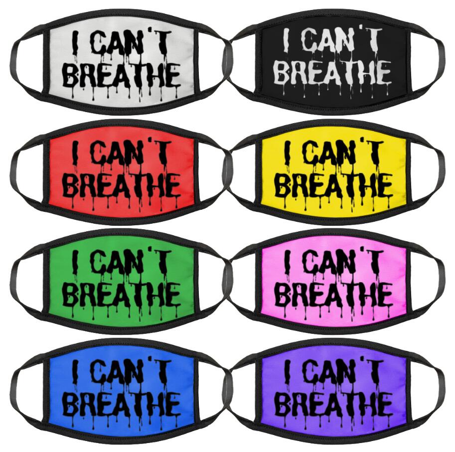 3D Printed mask I Can&#039;t Breathe Face Masks Washable Masks Summer Out Door Sport Riding Masks Fashion Designer Mask for Adults