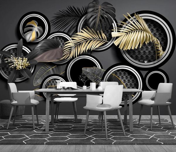 Custom 3D Wallpaper Tropical plants Bedroom Living Room Sofa TV Background Wall Mural Wall papers Home Decor For Wall