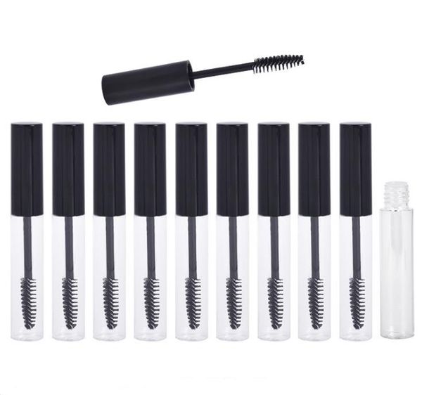 PRINT LOGO 10ml Empty Mascara Tube, 10ml Reusable Mascara Container Eyeliner Bottle Lip Gross Tube with Brush SN294