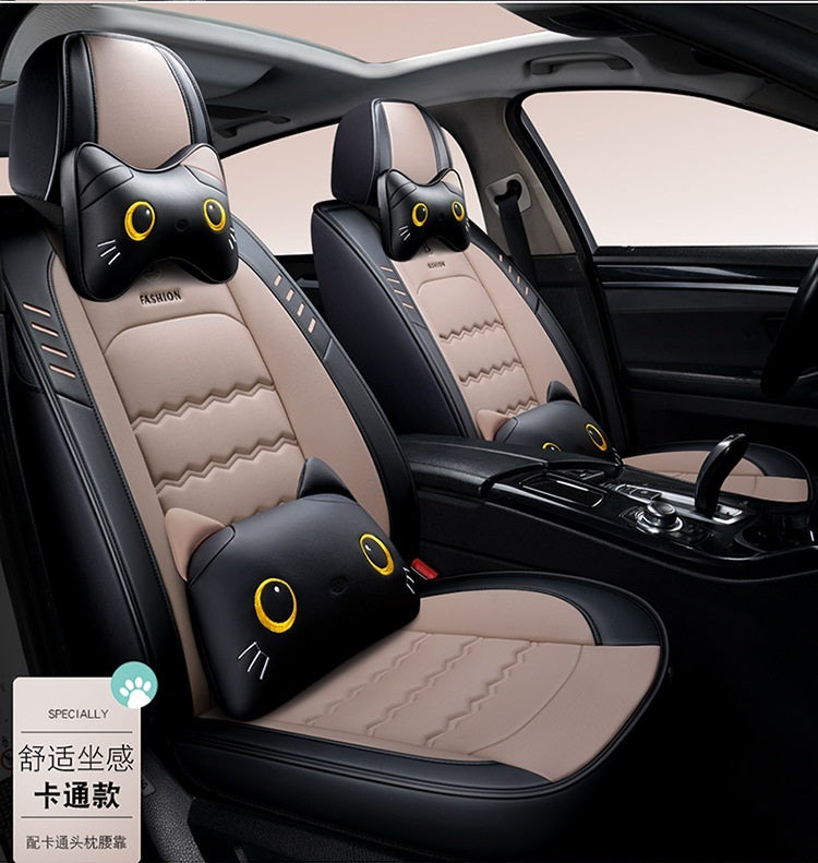 Universal Fit Car Interior Accessories Seat Covers For Sedan PU Leather Adjuatable Five Seats Full Surround Design Seat Cover For SUV BM002
