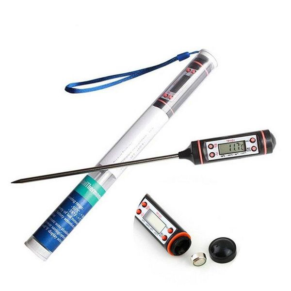 Digital Cooking Food Probe Meat Household Thermometer Kitchen w- BBQ 4 Buttons free shipping
