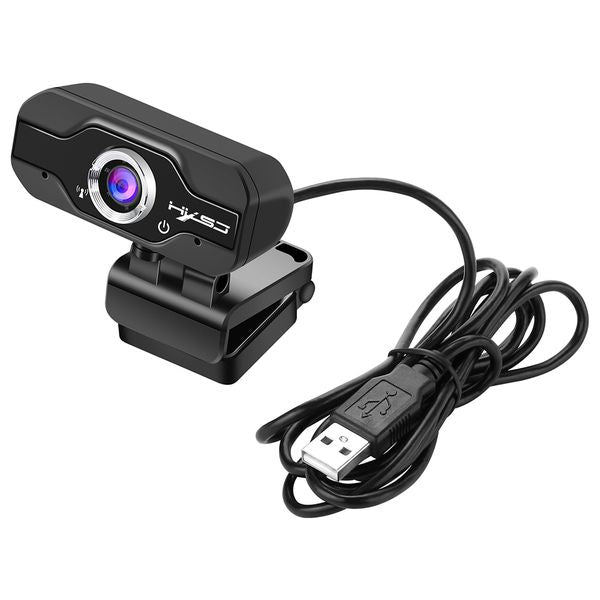 HD Webcam Mini Computer PC WebCamera USB Driver-Free Built-In Dual Microphones for Live Broadcast Video Calling Conference Work