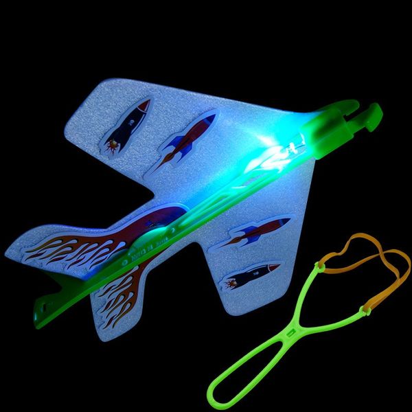 Novelty Lighting Christmas LED Luminous Ejection Plane Amazing Arrow Helicopter Toys Dolls Flicker Flying Children&#039;s Gifts