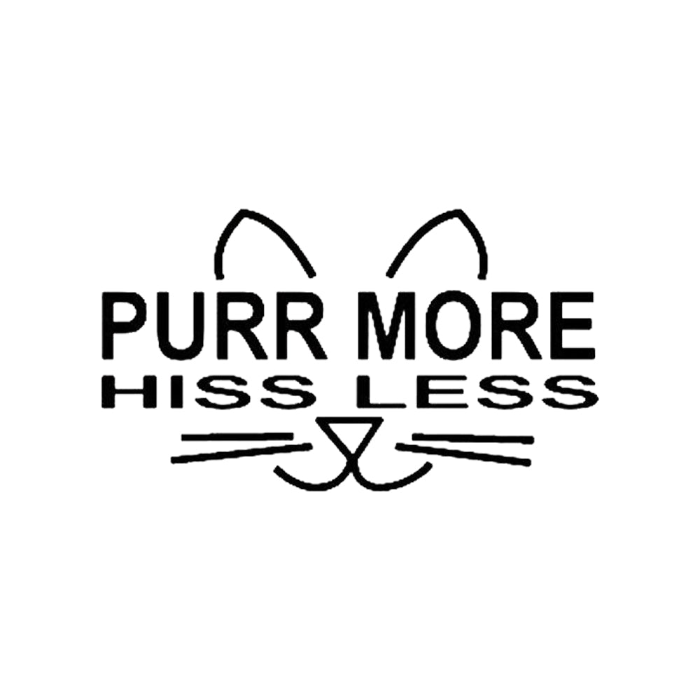15*10cm Cat Purr Hiss Kitten Cat Nip Door Wall Vinyl Decal For Car Truck Cute And Interesting Fashion Car Stickers