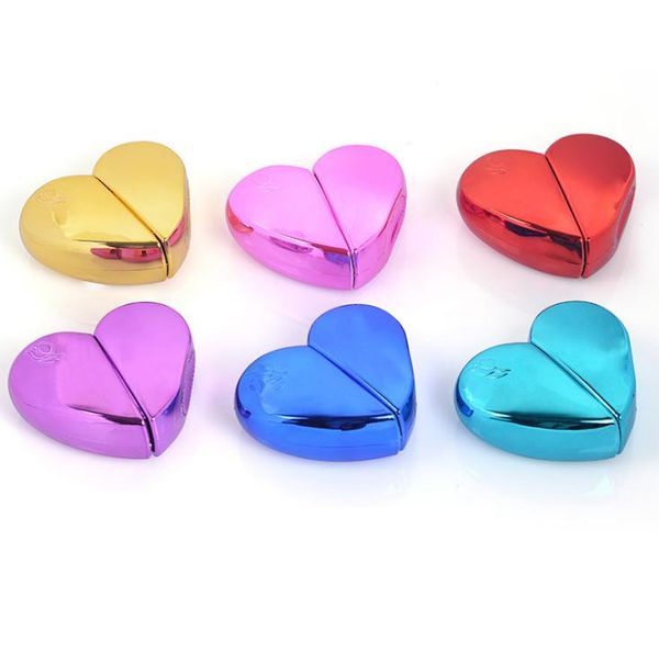 25 ml Refillable Atomizer Spray Bottles Wholesale Empty Red Glass Perfume Bottles Heart Shape Essential Oil Spray Bottle SN2507