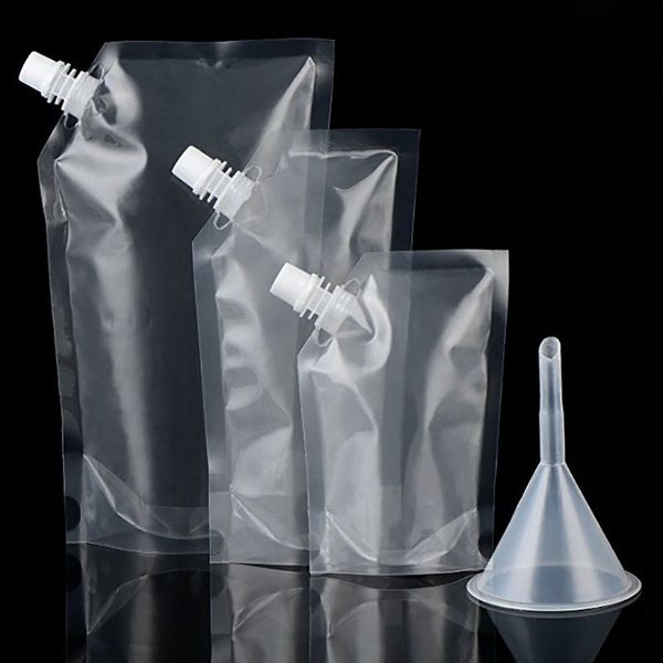 235ML-423ML-1000ML Wholesale Stand-up Plastic Drink Packaging Bag Spout Pouch for Beverage Liquid Juice Milk Coffee