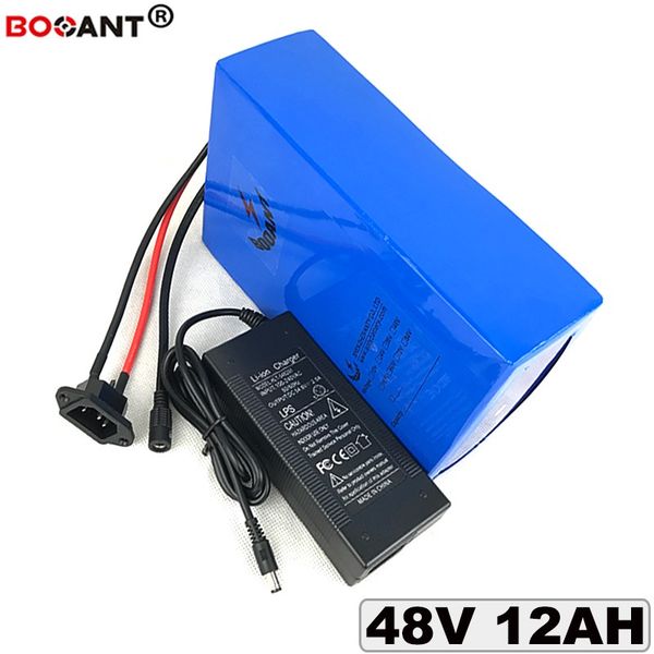 Free Shipping Electric bike battery 13S 48V 12Ah Lithium Battery 18650 E-bike Battery for Bafang BBSHD 48V 350W 800W 1000W Motor
