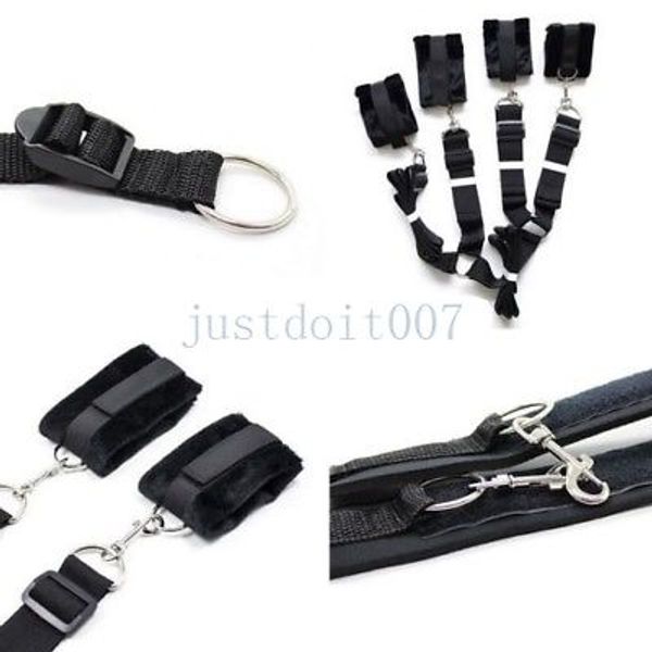 Bondage Restraint Under Bed System Set Bondage Strap Cuffs Kit Toys Eye Mask Blindfold #R56
