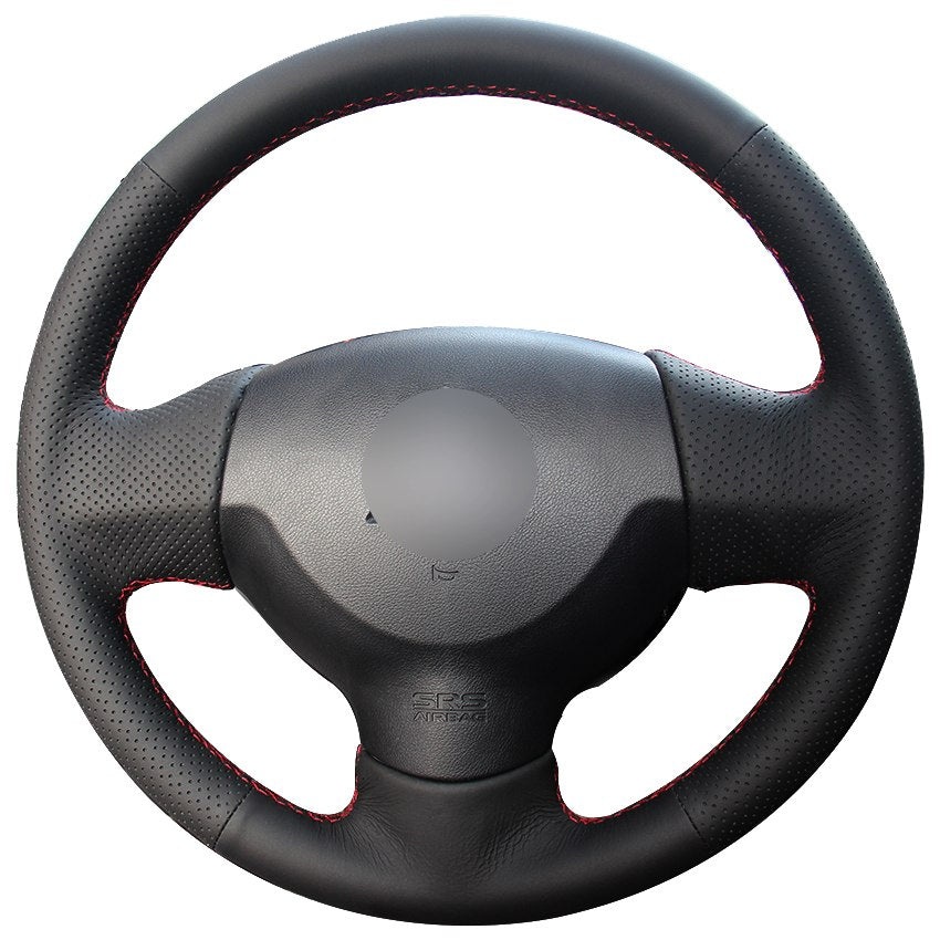 Black Synthetic Leather Car Steering Wheel Cover for Mitsubishi Lancer EX 10 Lancer X Outlander