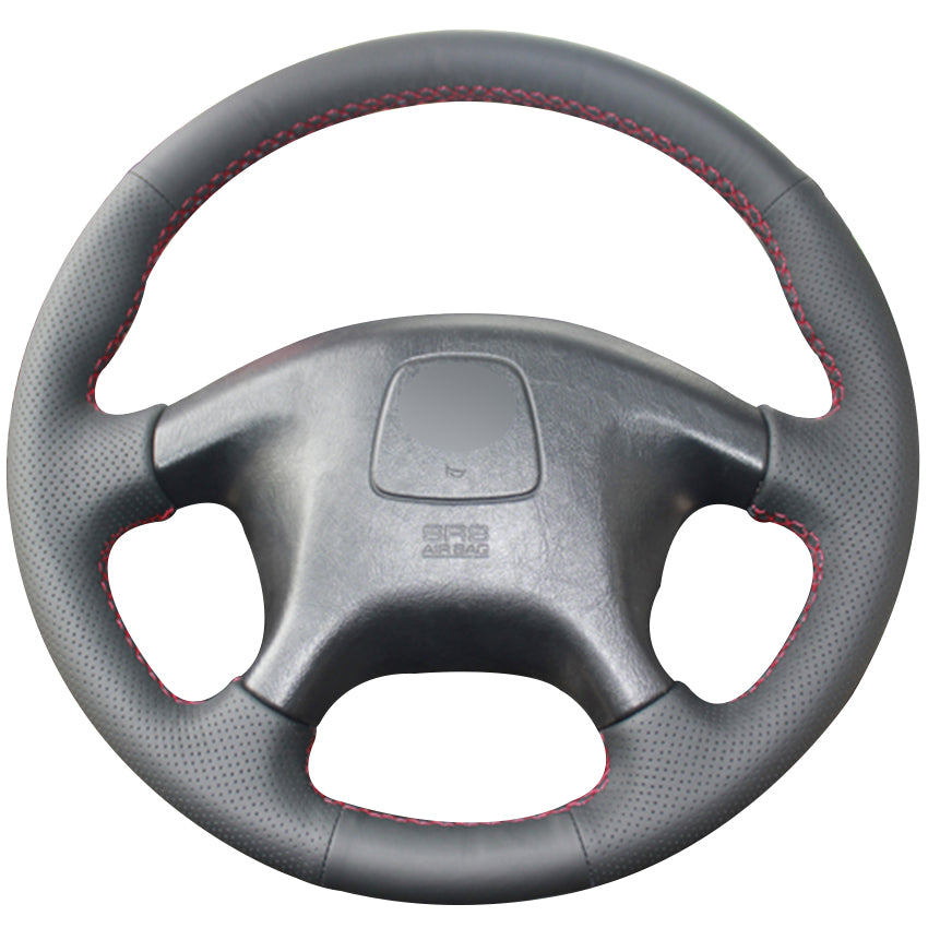 Black Synthetic Leather Car Steering Wheel Cover for Mitsubishi Pajero Old Mitsubishi Pajero Sport