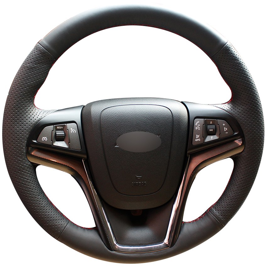 Black Synthetic Leather Car Steering Wheel Cover for Chevrolet Malibu 2011-2014 Volt 2011-2015