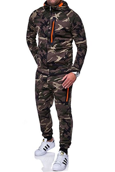 Stylish mens designer tracksuits Camouflage Male Hoodie Sport Set Men&#039;s Hoodie Camouflage Tracksuits Outdoor Set Sportswear Sweat Suit