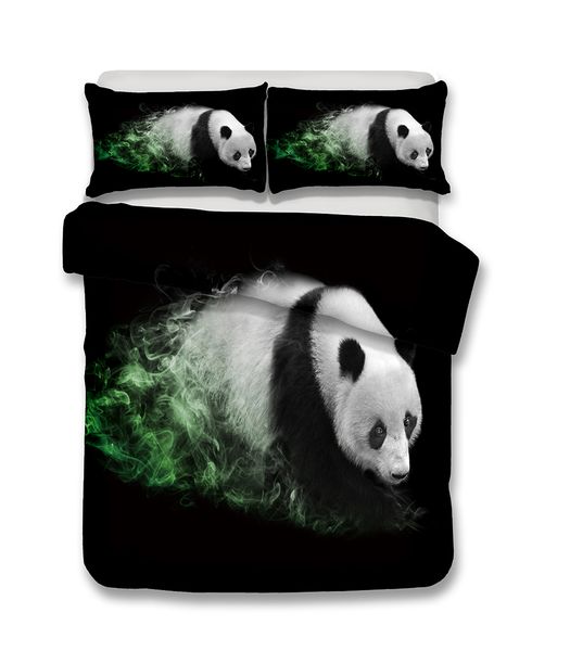 Fantastic Series Giant Panda 3D Lifelike Bedding Set Print Duvet Cover Doona Cover Set Bed linen Home Textiles