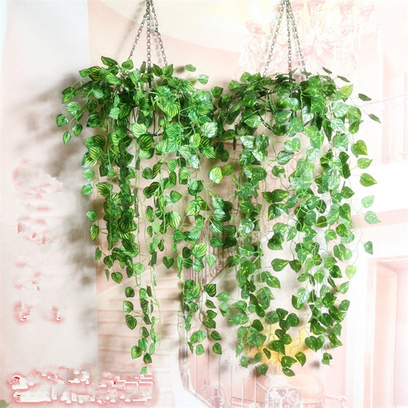 90cm in length Hanging Vine Leaves Artificial Greenery fake Plants Leaves Garland Home Garden Wedding Decorations Wall Decor