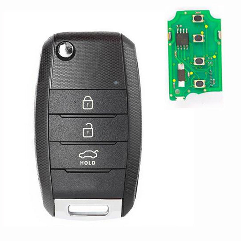 3 Button Remote Car Key Fob for KIA Sportage 2016 2017 434MHz ID60 6F Chip P-N: 95430-D9200 Upgraded Flip Folding