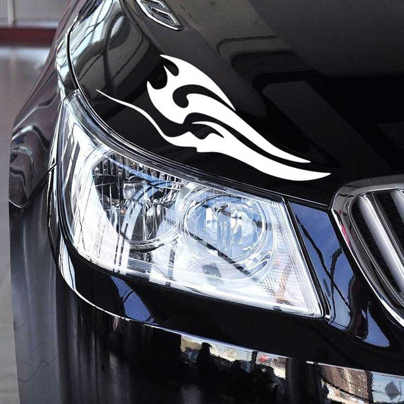1PC Flame Car Stickers Modified Scratches Bumper Creativer Decals