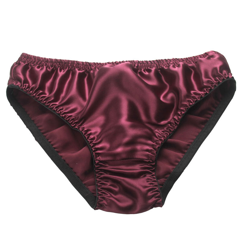 100 silk panties male trigonometric plus size panties health care breathable underwear men boxers plus size 2xl underpanties