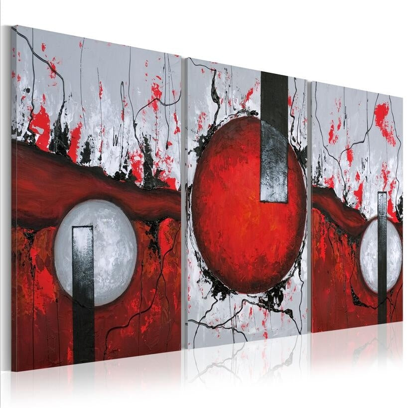 3Pcs ( No Frame ) Canvas Print Red Sparks Poster Modern Home Wall Decor Painting Canvas Printing Art HD Print Painting