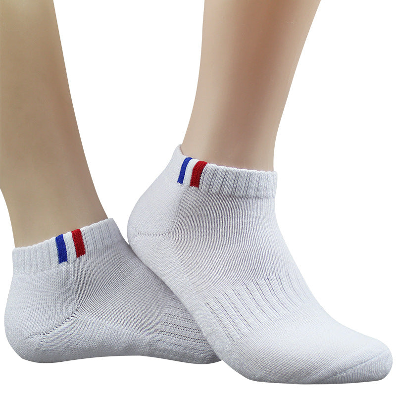 Running Men&#039;s and Women&#039;s Socks Sports Outdoor Summer Cotton Thickening Couple Models Small Bouquets Casual Sweat Absorption Deodorant