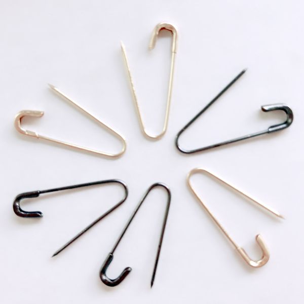 Pack of 1000 pcs coil-less style high quality brass safety pin in U shaped good for stitch marker