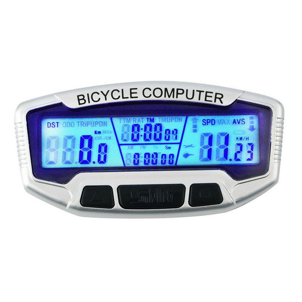 Hot sale wired Waterproof LCD Bicycle Computer Bike Cycling Computer Odometer Speedometer for bike wired Velometer bicycle