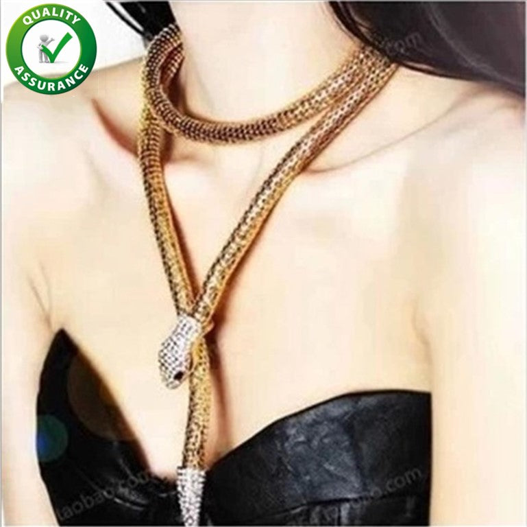 Iced Out Chains Designer Choker Necklace Temptation Flexible Bendable Snake Women Fashion Jewelry Bendy Chain Twistable Waistband Belt Rock