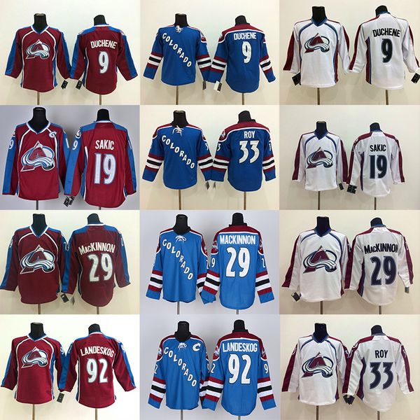 Colorado Avalanche jersey 29 Nathan MacKinnon 92 Gabriel Landeskog 96 Mikko Rantanen Stitched 9 Matt Duchene 19 Joe Sakic hockey Jerseys