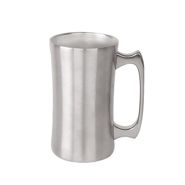 20oz stainless steel beer mug with handle double wall vacuum big capacity beer cup for cocktail tea coffee W9926