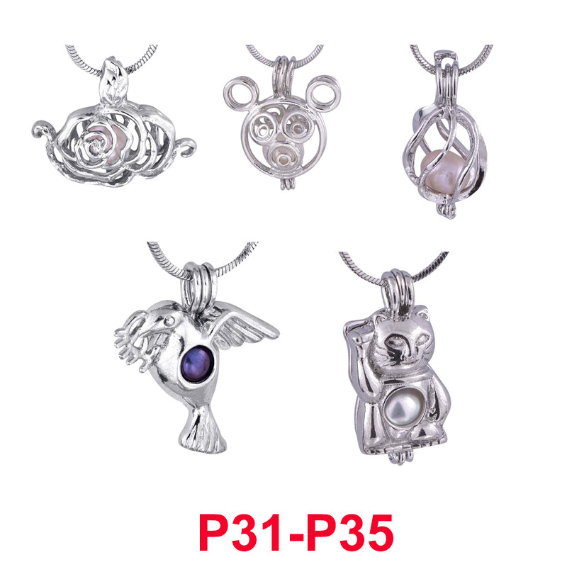 300 Designs for your choose - Locket Cages Love Wish Pearl- Gem beads oyster Pearl Mountings - Pearl Cage