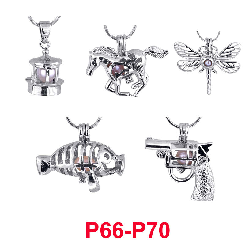 Fashion 300 styles Love Pearl Cages Pendants For Necklace Bracelet DIY Jewelry Making Hollow Open Beads Lockets Necklace Charms Necklaces