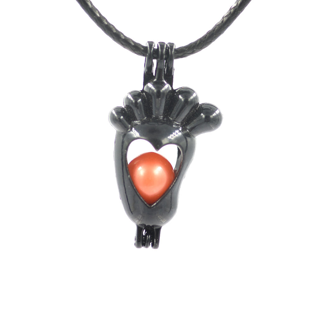 wholesale 20 pieces mix designs black pearls cages pendant for freshwater oyster pearl jewelry diy