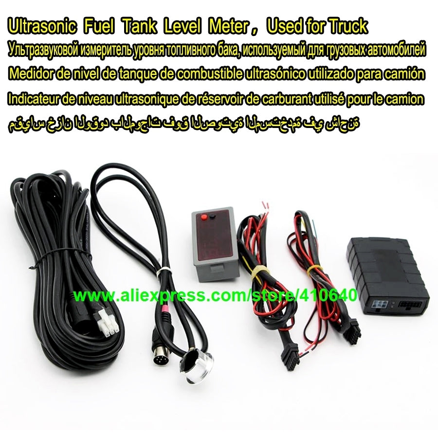 Newly Ultrasonic Fuel Level Sensor With Display For Water Diesel Petro Palm Oil Used to Monitor Truck Fuel Tank Level