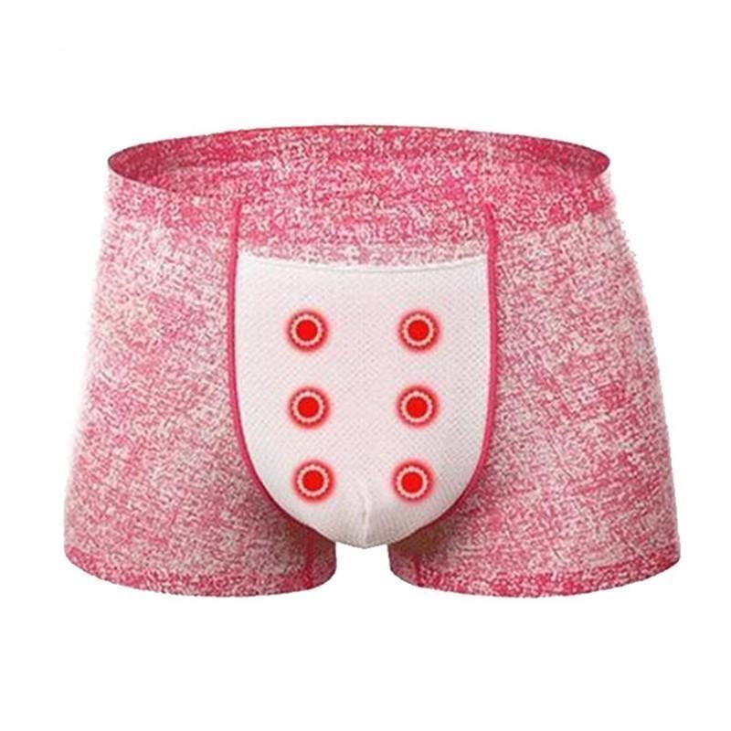 Cute Mens Energy Underwear Magnet Health Boxers U Convex Pouch Magnetic Therapy Mesh Breathable Shorts Underwear Quick Dry