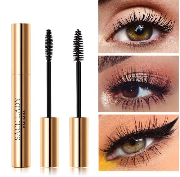 SACE LADY Lash Mascara Makeup Curling Thick Eyelash Waterproof 4D Silk Fiber Rimel Extension Volume Eye Lashes Curler Cosmetic