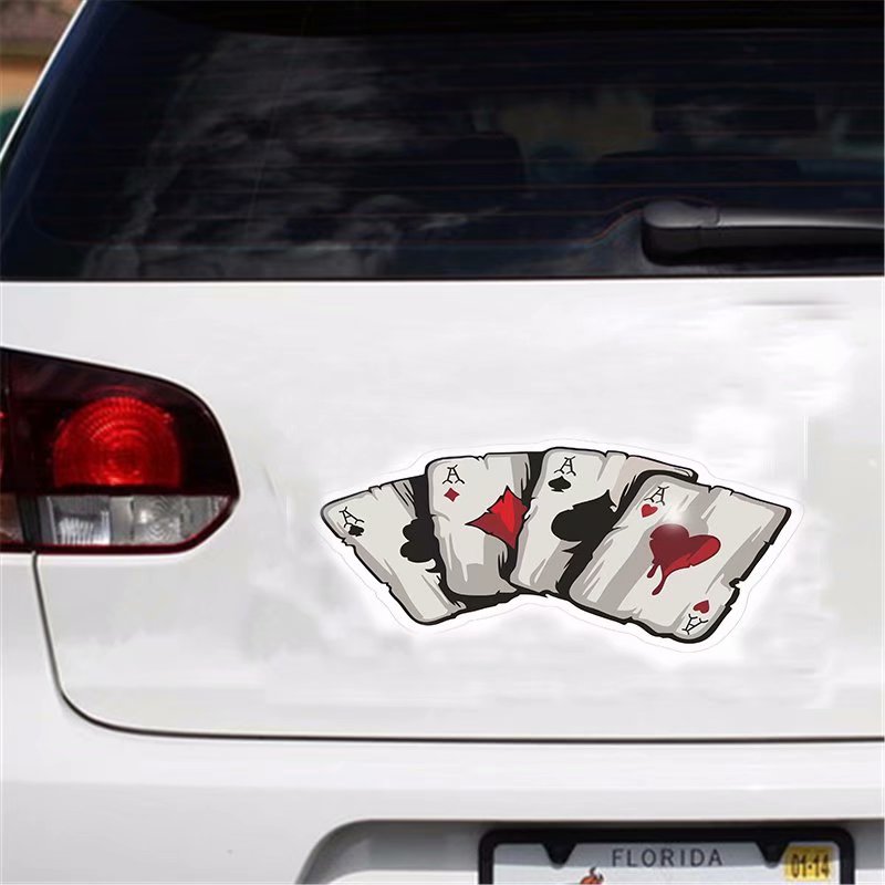 Graphics Playing Cards A Vinyl Car Truck Window Laptop Helmet Decal Sticker