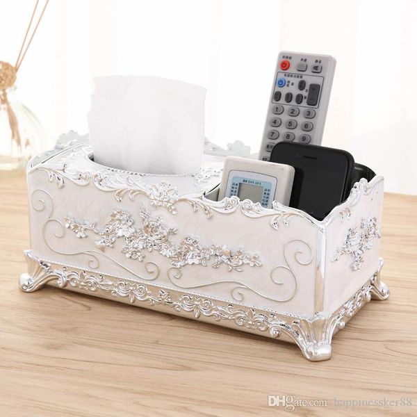 Acrylic Tissue Box Paper Rack Office Table Accessories Home Office KTV Hotel Car Facial Case Holder