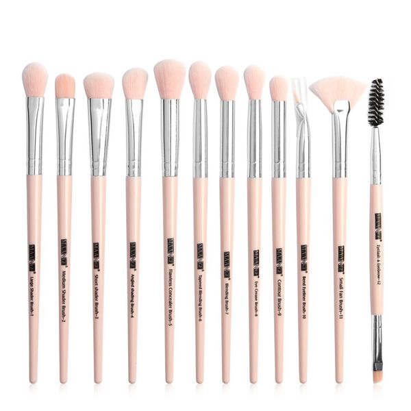 Makeup brushes set professional 12pcs Makeup Brushes Set Eye Shadow Blending Eyeliner Eyelash Eyebrow Brush Makeup Tool J1546