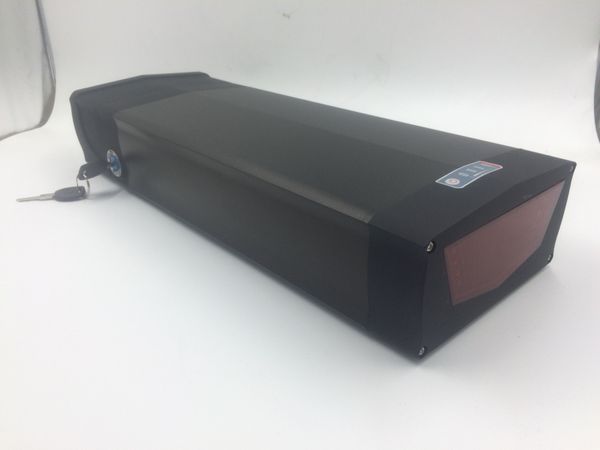 Rear Rack E Bike Battery 36V 20Ah Batterie Velo Electrique for 36V Lithium Ion Battery Pack with USB Port + Tail Light