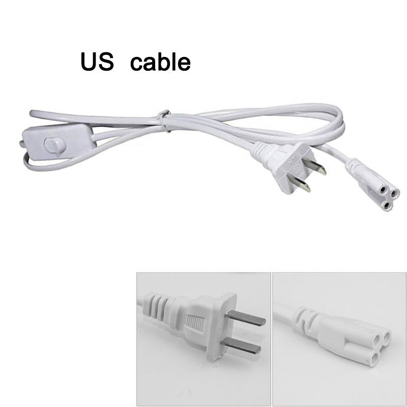 T5 T8 LED Wire Connector Cable 3ft 5ft 6ft 9ft with On-Off Switch for Integrated Led Tube Power Cable with US Plug
