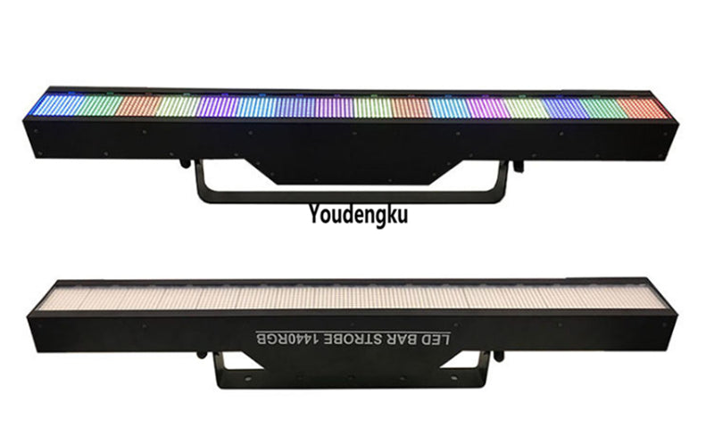 2pcs DMX pixel RGB 3in1 LEDs multi color 1440*0.2w led dj strobe light 1440 led wall washer matrix bar for stage background