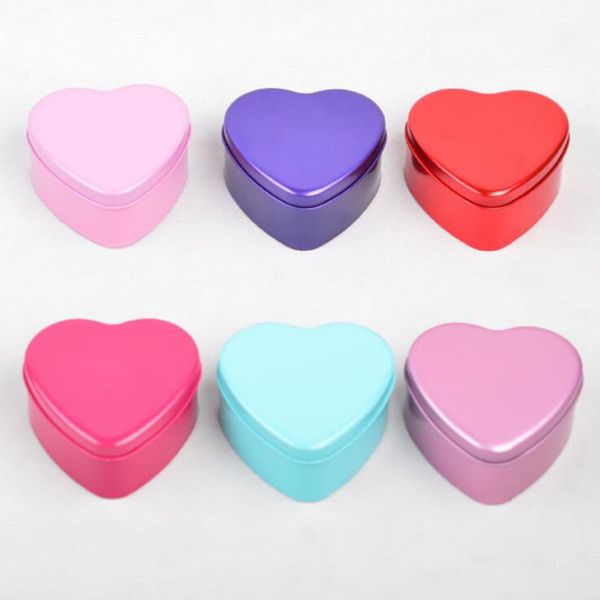 Metal Heart Shaped Candy Box for Gift Wedding Gift Box Wedding Decoration Supplies Candy Tin Packaging Bags Party Favors