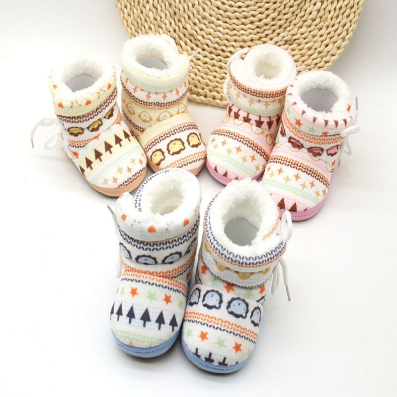 012 months baby infant toddler newborn kids shoes cotton padded snowshoes winter warm boots mix color wholesle 30 pairs