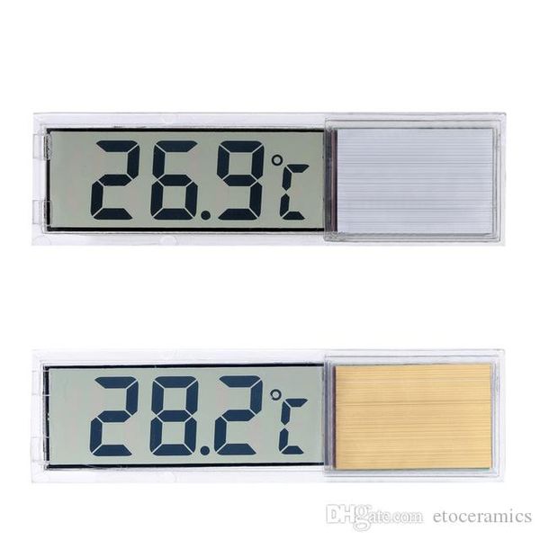 Sticker Pattern transparent Fish Tank Aquarium LCD Digital Thermometer Temperature Water Meter thermistor sensor
