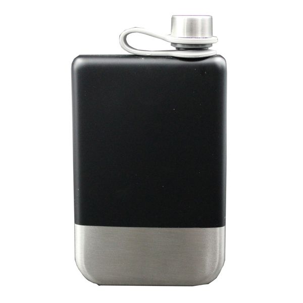 pocket flask for alcohol 304 stainless steel spray paint hip flask black about 9OZ Wine Whisky Pot Bottle Drinkware gifts can be customize