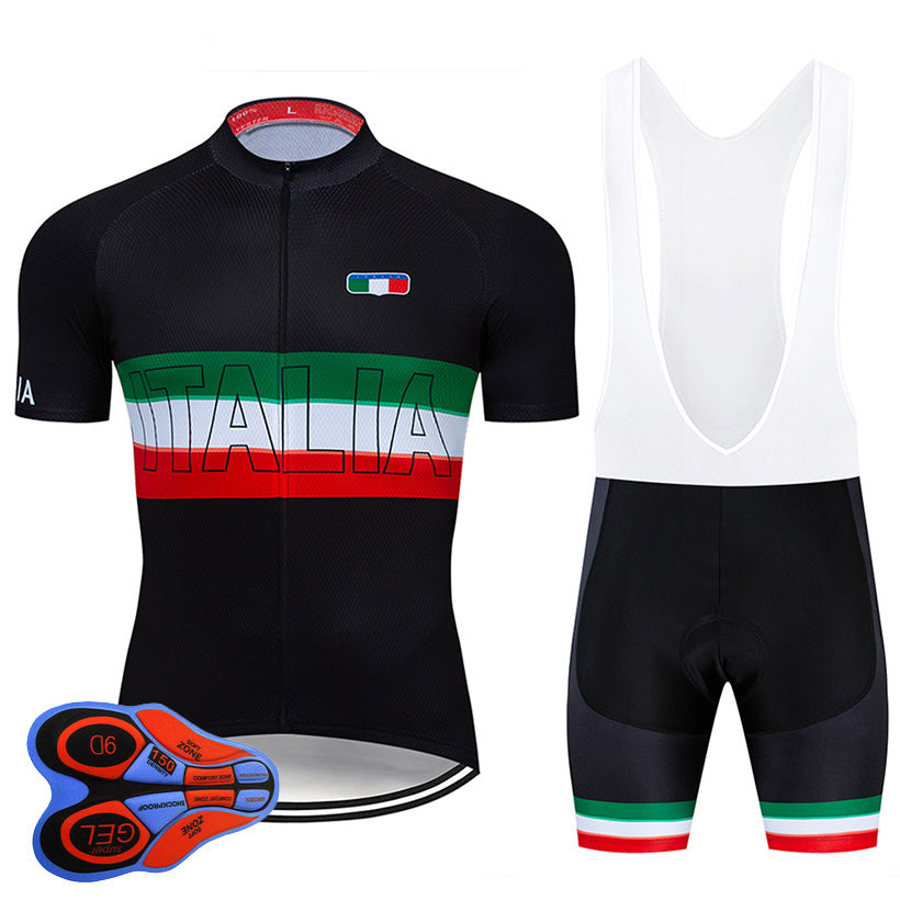 2019 Pro Team ITALIA Cycling 9D Set Jersey Bike Wear Ropa Ciclismo Mens Summer Quick Dry Bicycle Clothes Short Maillot Culotte
