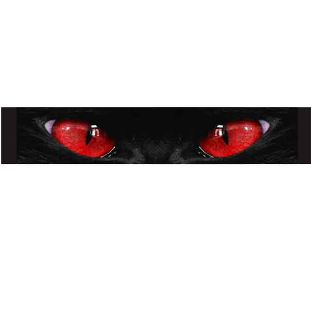 Cat EYES 130*21cm Car Front File Reflective Decals Rear Windshield Autos Sticker Sun Protection