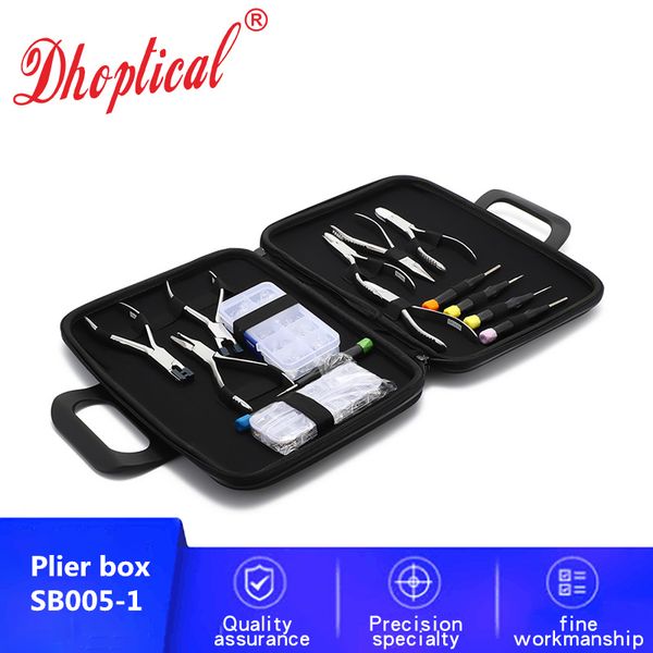 eyeglasses pliers set ,nose pad set ,glasses screw kit 7 pliers and 6 screwdriver eyewear repair set