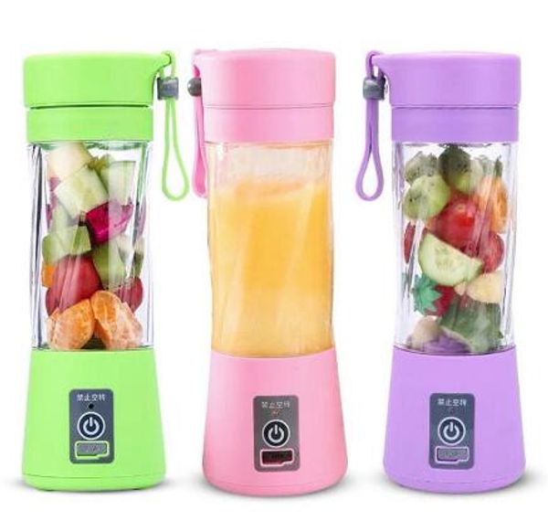 Portable USB Electric Fruit Juicer Handheld Vegetable Maker Blender Rechargeable Mini Juice Making Cup With Charging Cable WY092